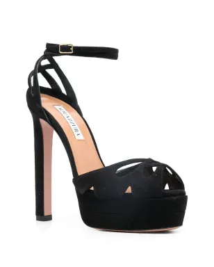 Aquazzura スエード プラットフォーム サンダル - サムネイル2