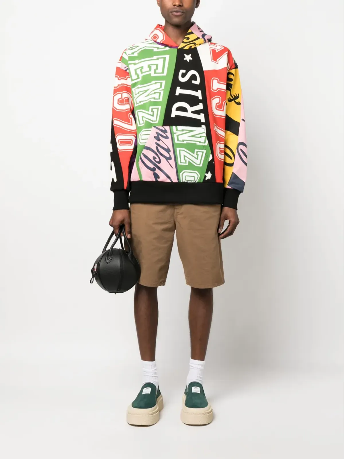 Kenzo フラグプリント コットン フーディ - 画像2