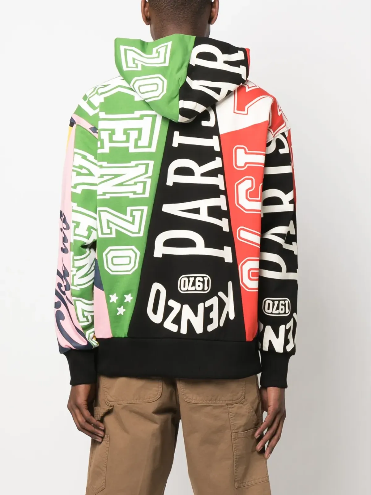 Kenzo フラグプリント コットン フーディ - 画像4