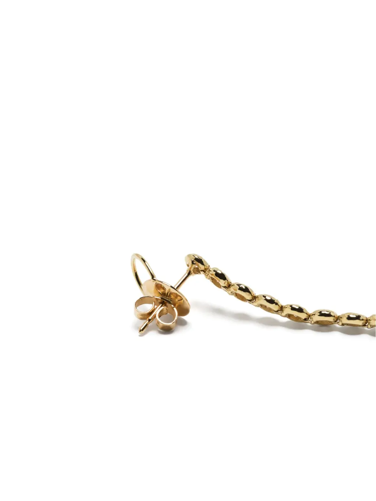 Octavia Elizabeth 18kt yellow gold sapphire and diamond drop earrings - 画像4