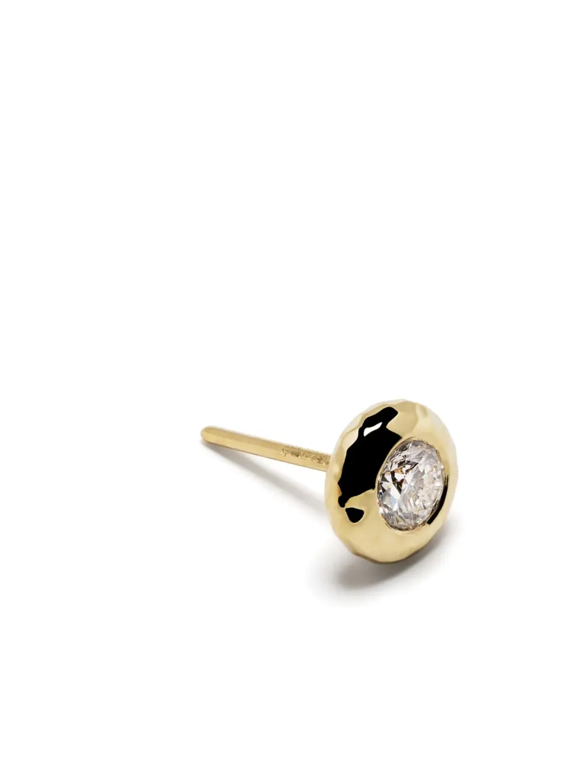 Octavia Elizabeth 18K イエローゴールド ダイヤモンドスタッドピアス - 画像3