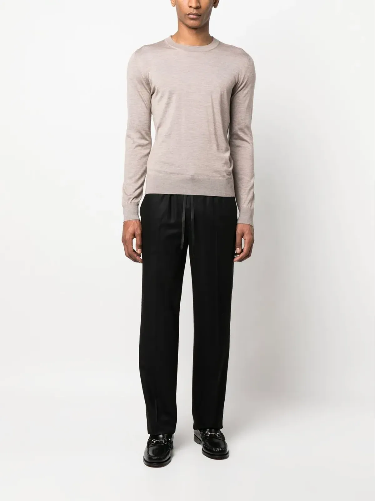 Brioni クルーネック カシミヤ混 セーター - 画像2