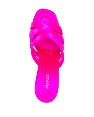 Aquazzura オアフ サテン サンダル - サムネイル4