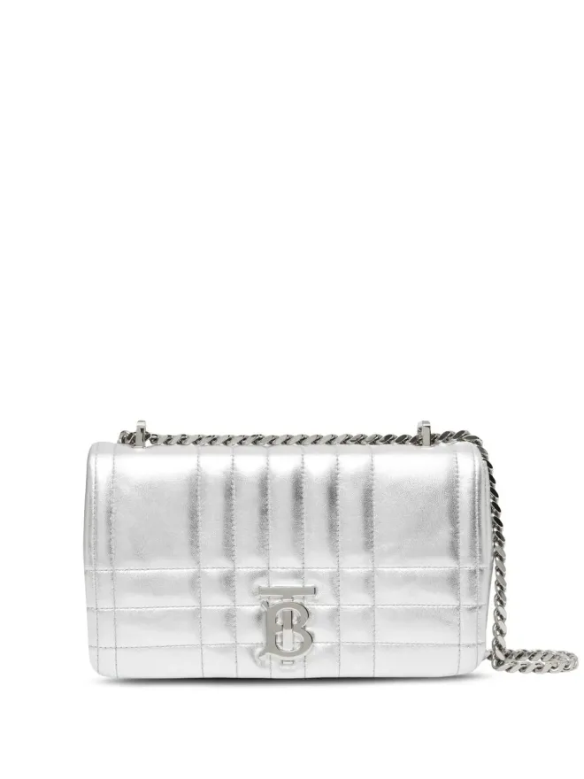 Burberry Burberry Small Lola キルトメタリックレザーバッグの商品画像