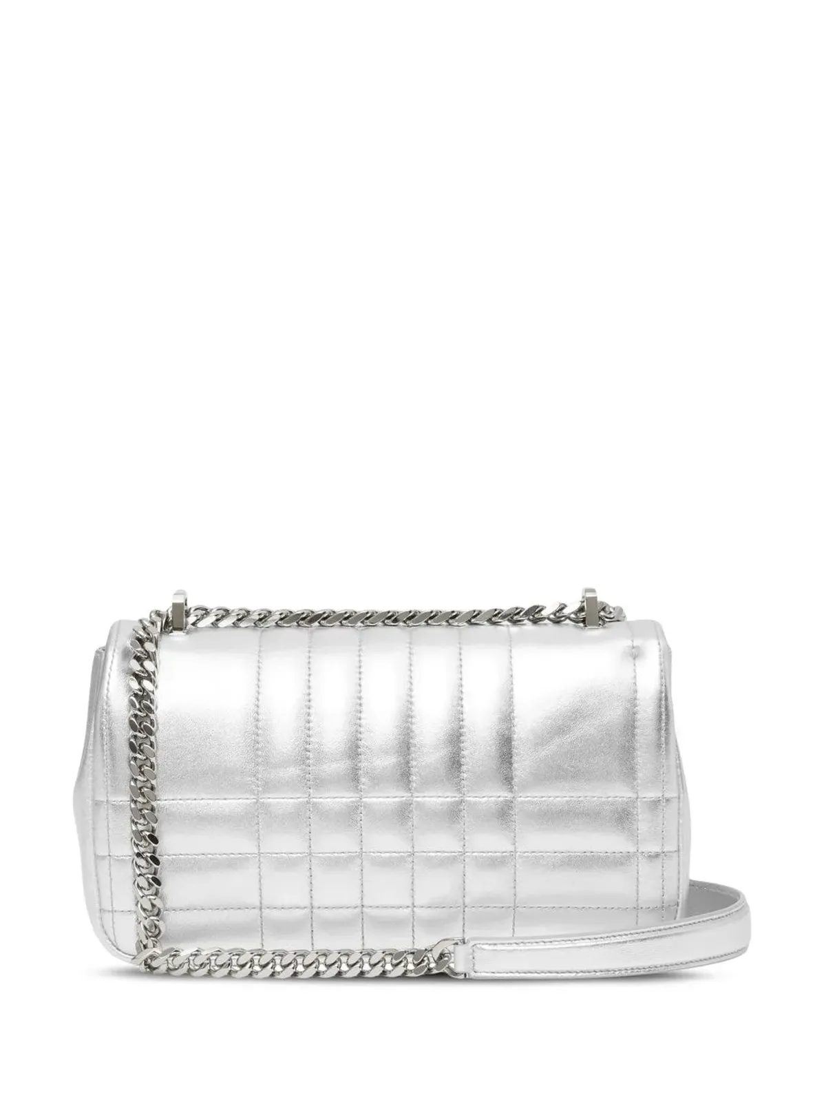 Burberry Small Lola キルトメタリックレザーバッグ - 画像3