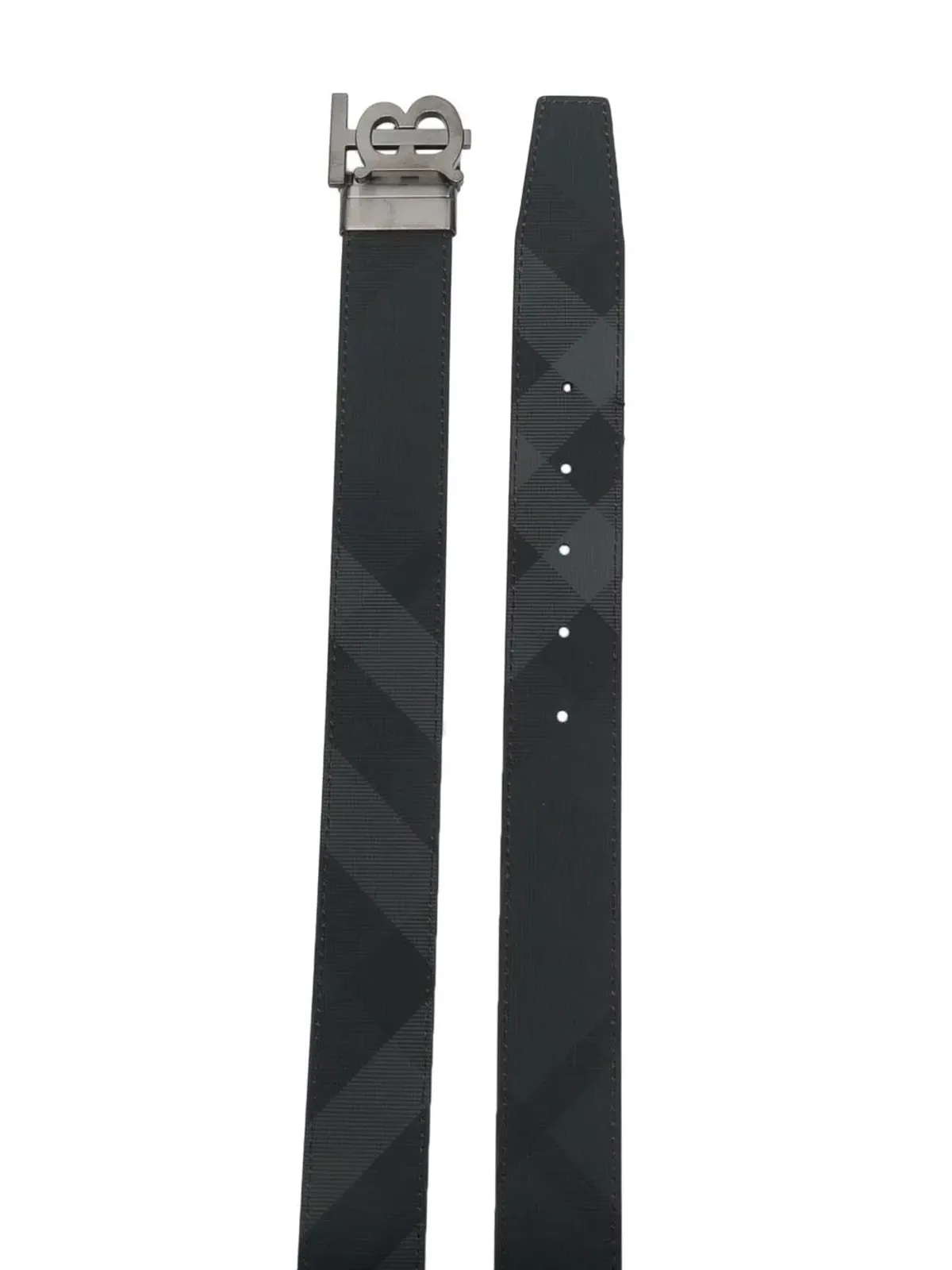 Burberry モノグラムバックル リバーシブルレザーベルト - 画像2
