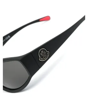 Moncler Eyewear ペンタグラ ジオメトリック サングラス - Black - サムネイル3