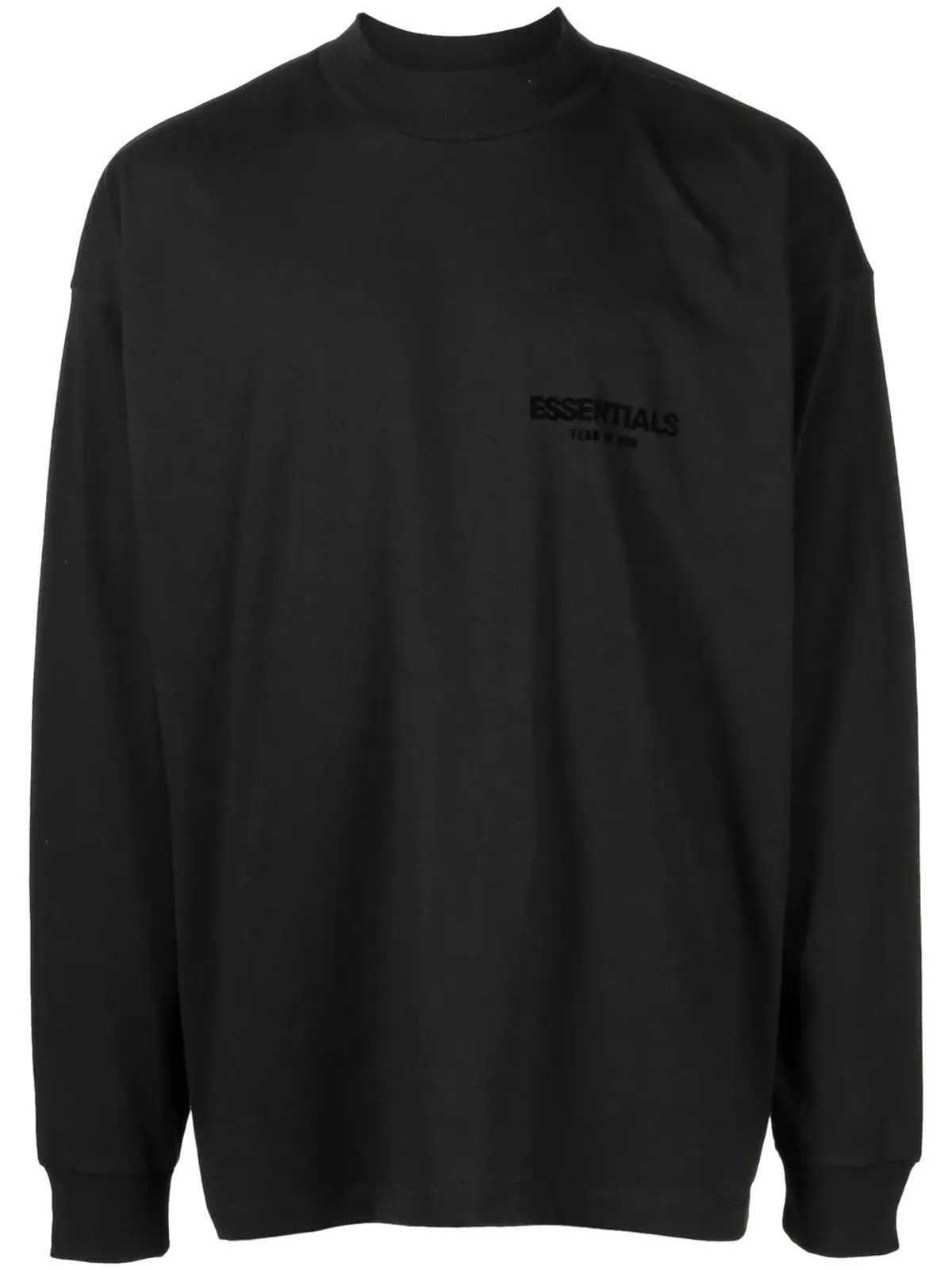 FEAR OF GOD ESSENTIALS ロゴプリント長袖Tシャツ - ブラック - 画像1