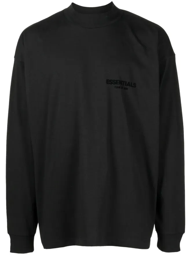Fear of God ESSENTIALS FEAR OF GOD ESSENTIALS ロゴプリント長袖Tシャツ - ブラックの商品画像