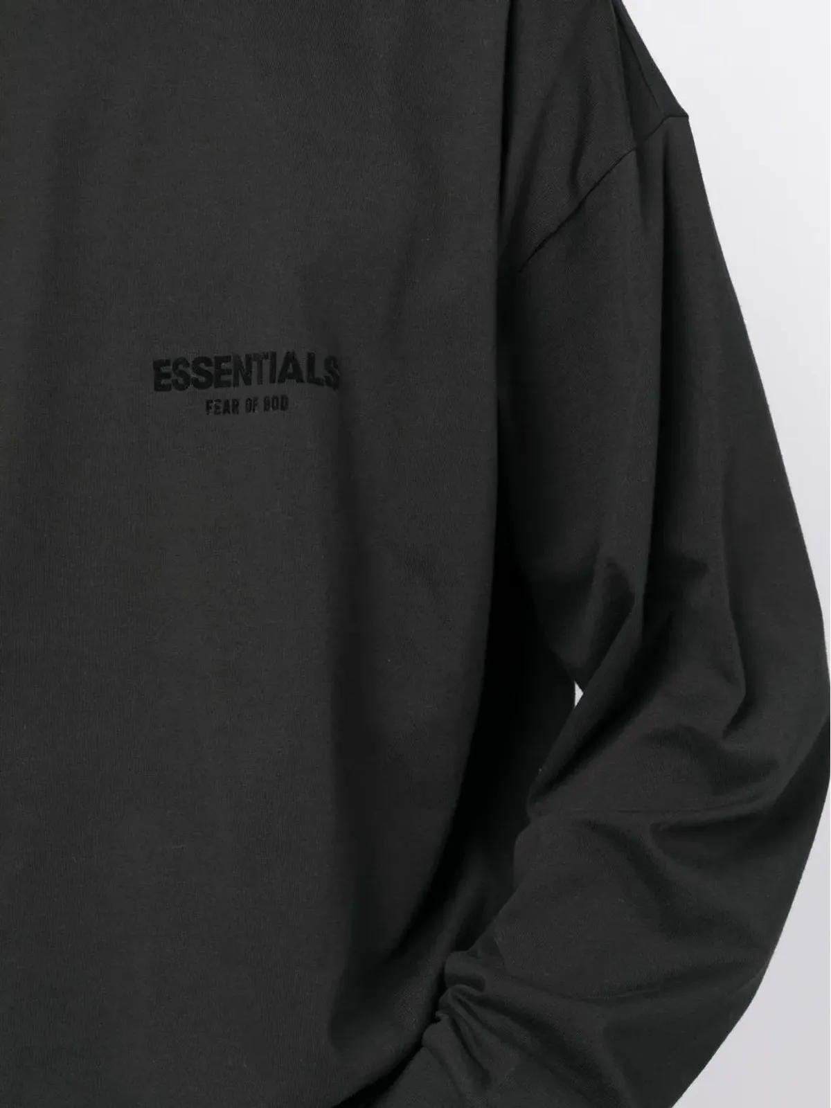 FEAR OF GOD ESSENTIALS ロゴプリント長袖Tシャツ - ブラック - 画像5