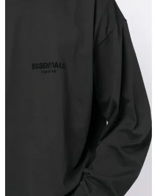 FEAR OF GOD ESSENTIALS ロゴプリント長袖Tシャツ - ブラック - サムネイル5