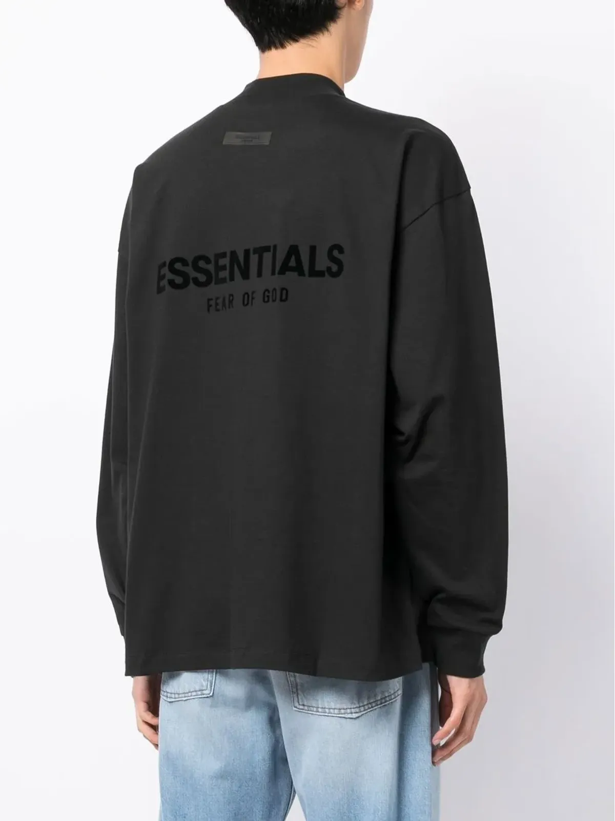 FEAR OF GOD ESSENTIALS ロゴプリント長袖Tシャツ - ブラック - 画像4