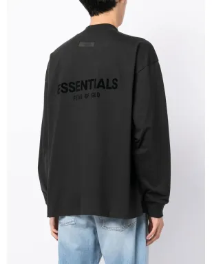 FEAR OF GOD ESSENTIALS ロゴプリント長袖Tシャツ - ブラック - サムネイル4