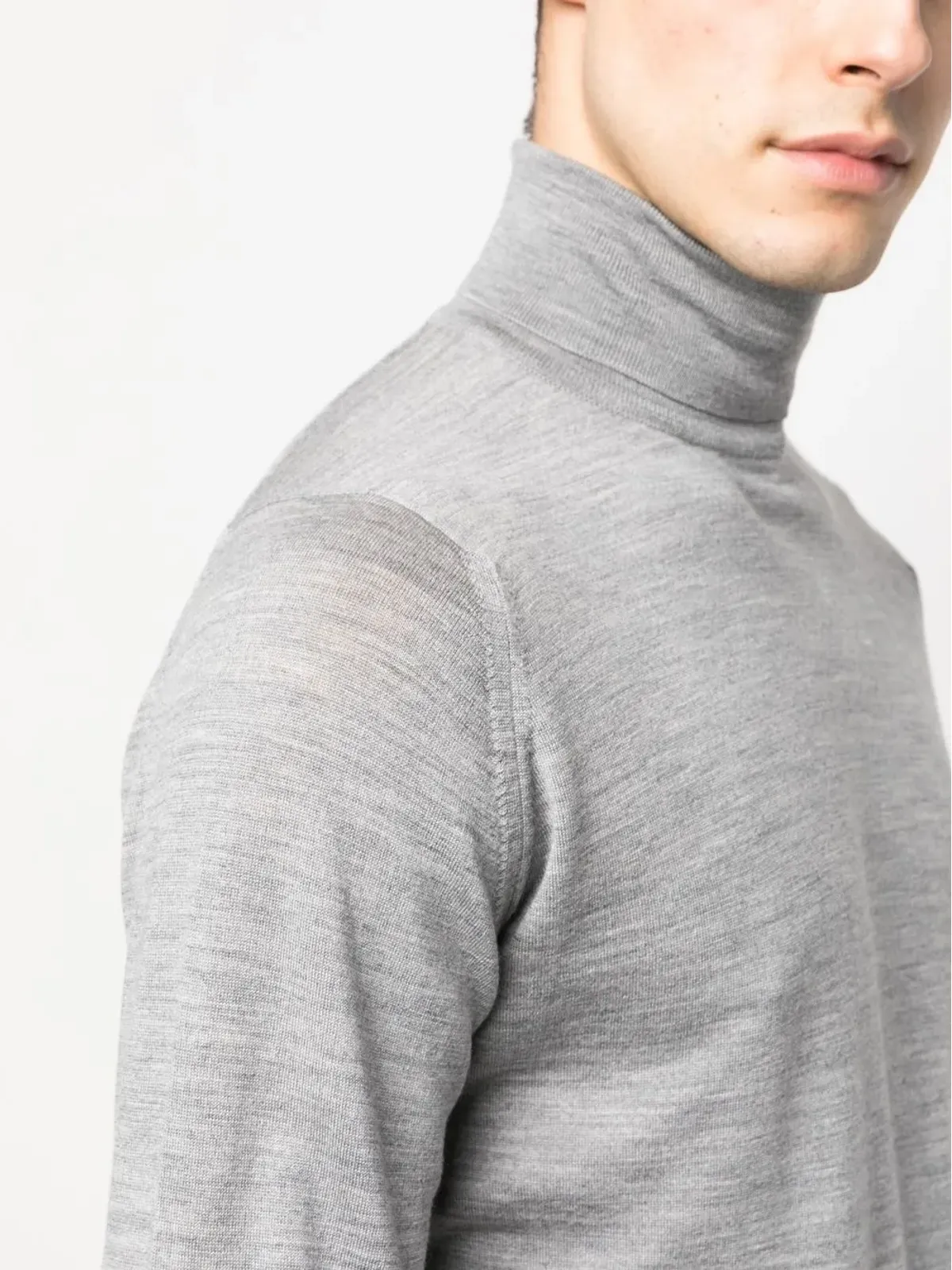 John Smedley ロールネック ニット ジャンパー - 画像5
