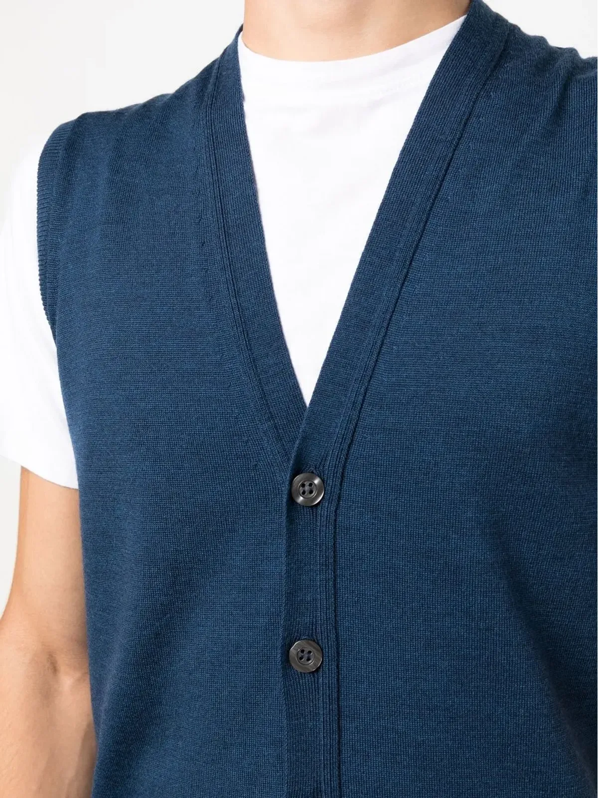John Smedley Vネックニットベスト - 画像5