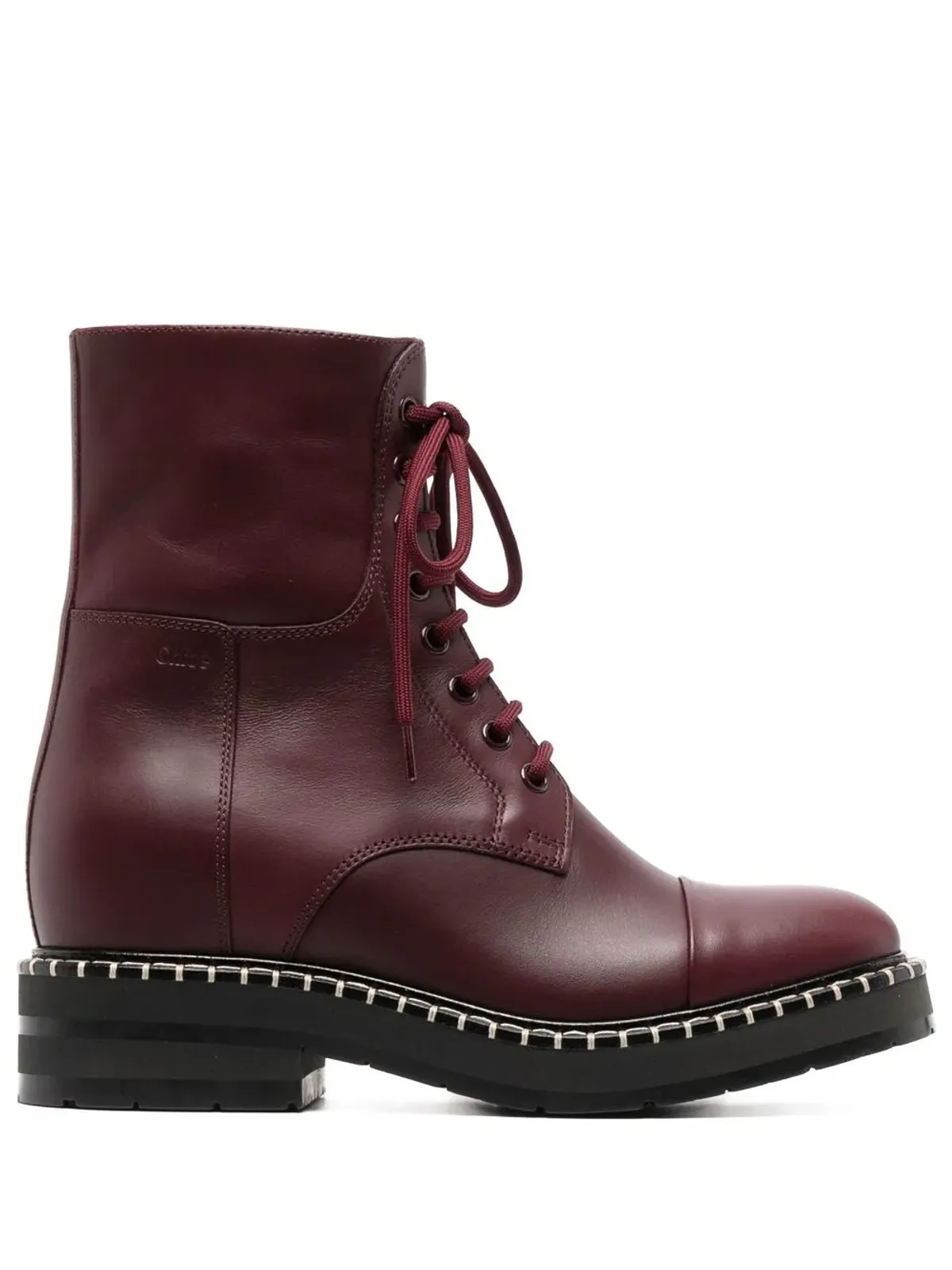 Chloé Noua レースアップ レザーブーツ - 画像1
