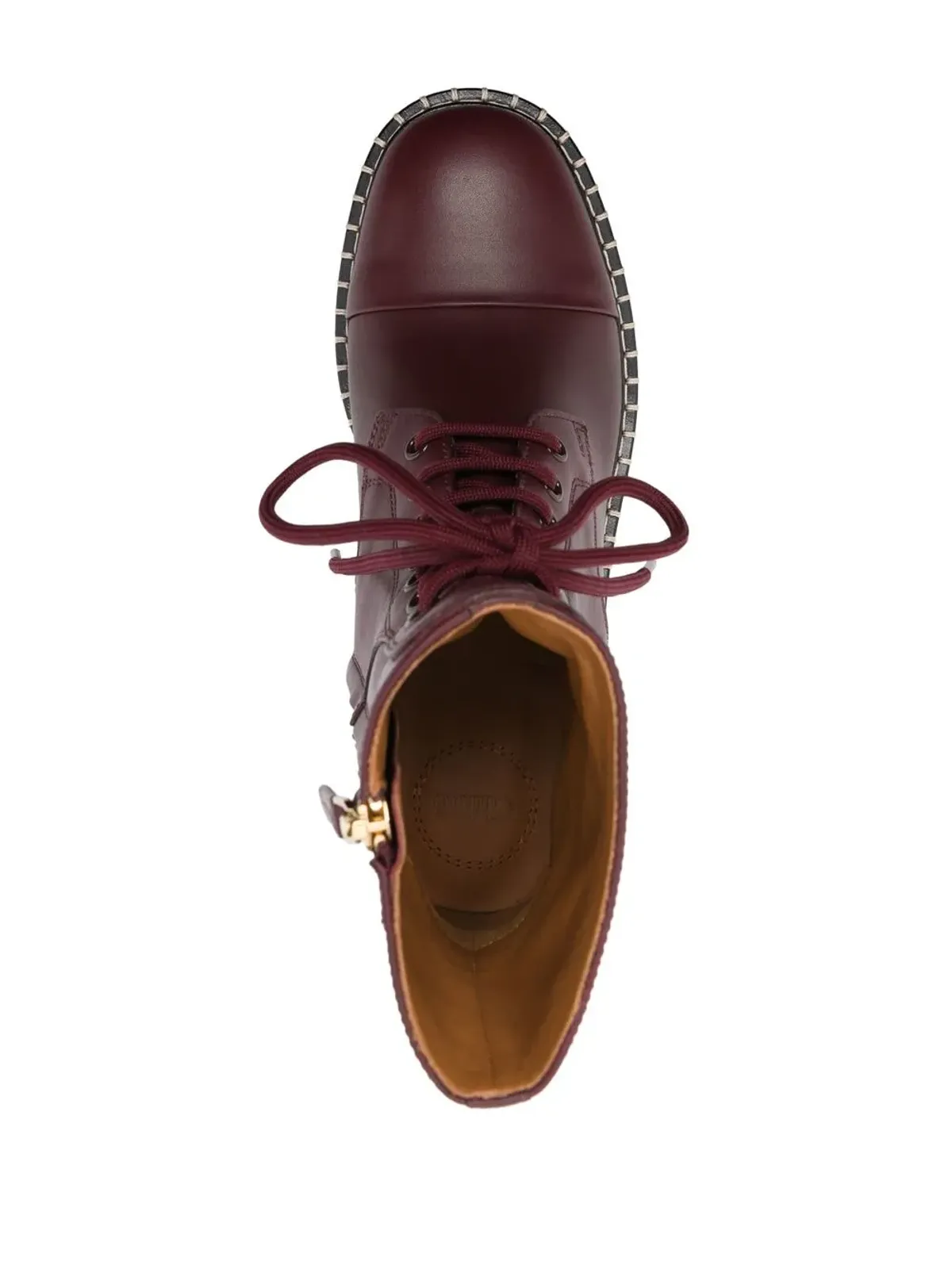 Chloé Noua レースアップ レザーブーツ - 画像4