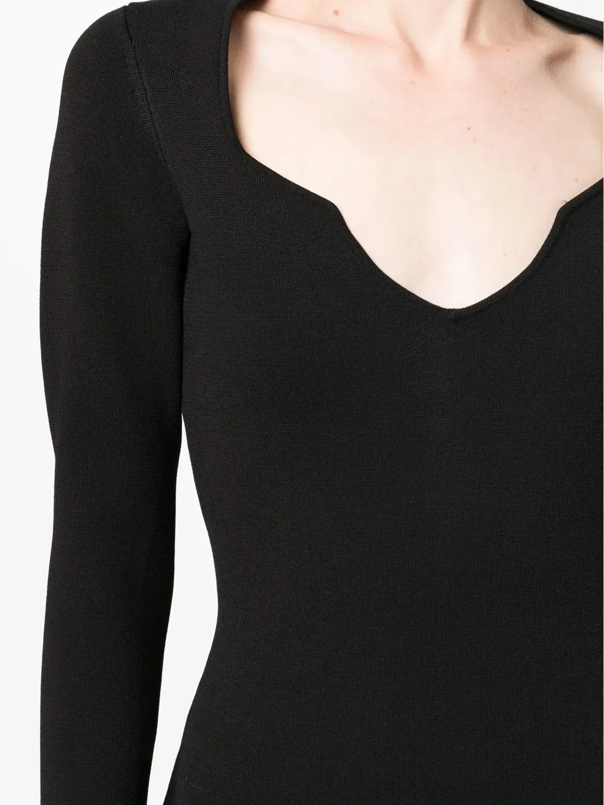 Veronica Beard Imka V-neck ドレス - ブラック - 画像5