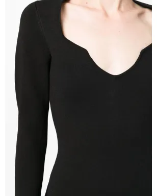 Veronica Beard Imka V-neck ドレス - ブラック - サムネイル5
