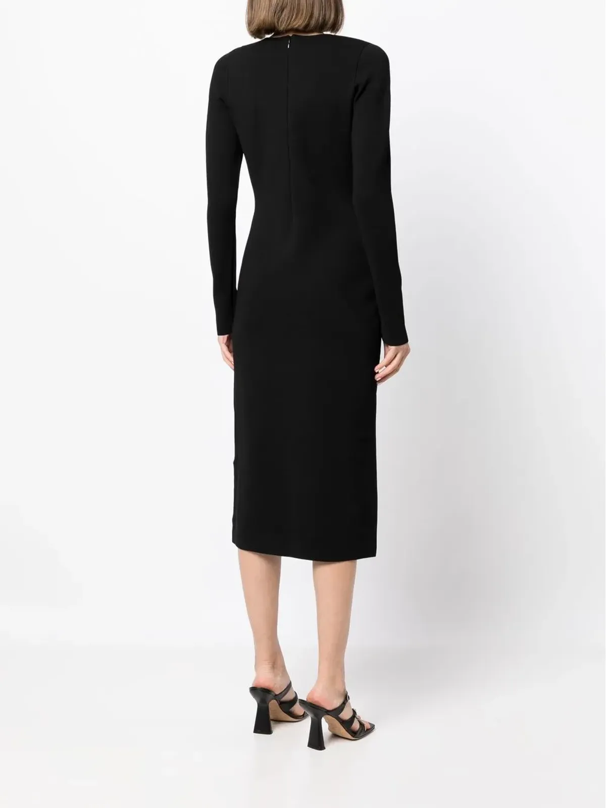 Veronica Beard Imka V-neck ドレス - ブラック - 画像4