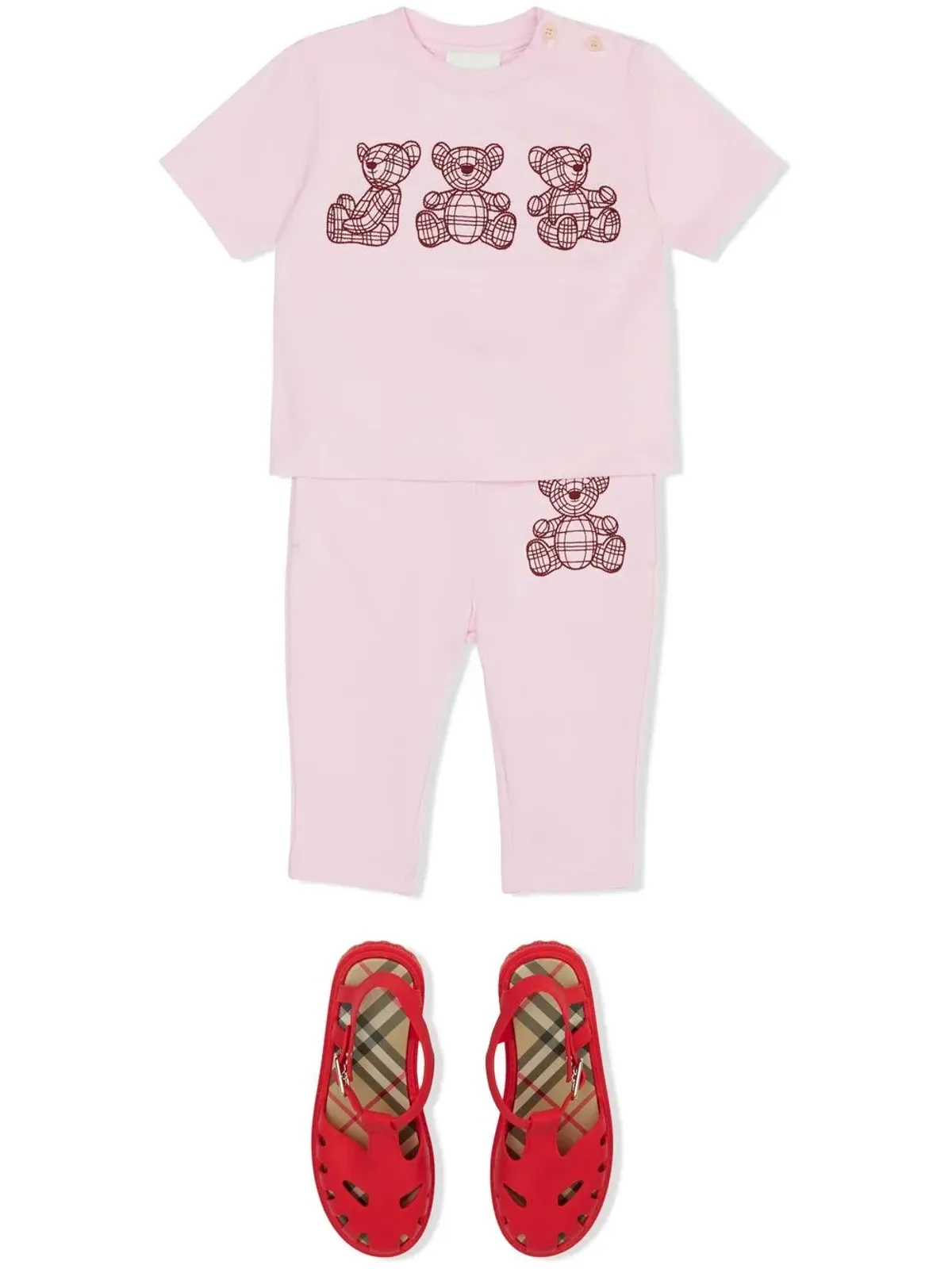 Burberry Kids トーマスベア刺繍入り Tシャツ - 画像2