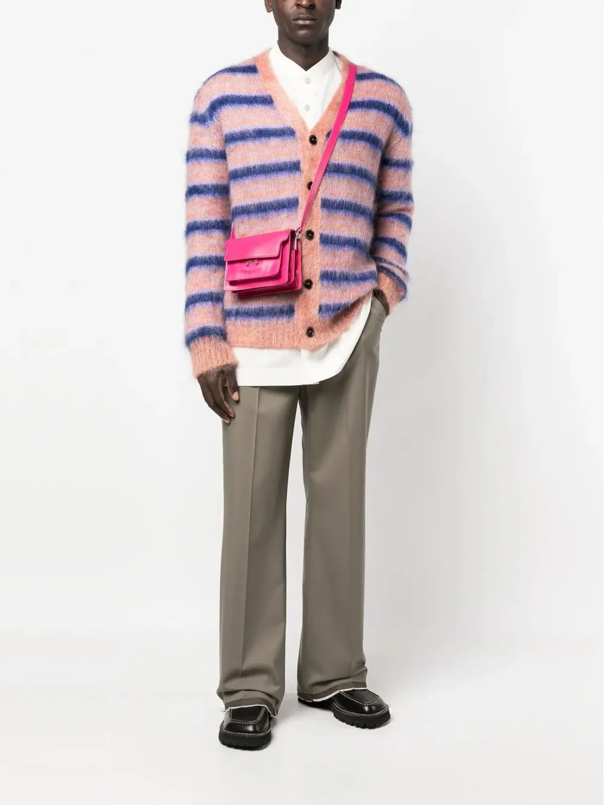 Marni トランクレザーショルダーバッグ - ピンク - 画像2