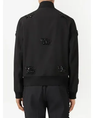 Burberry クリスタル装飾のハリントンジャケット - サムネイル4