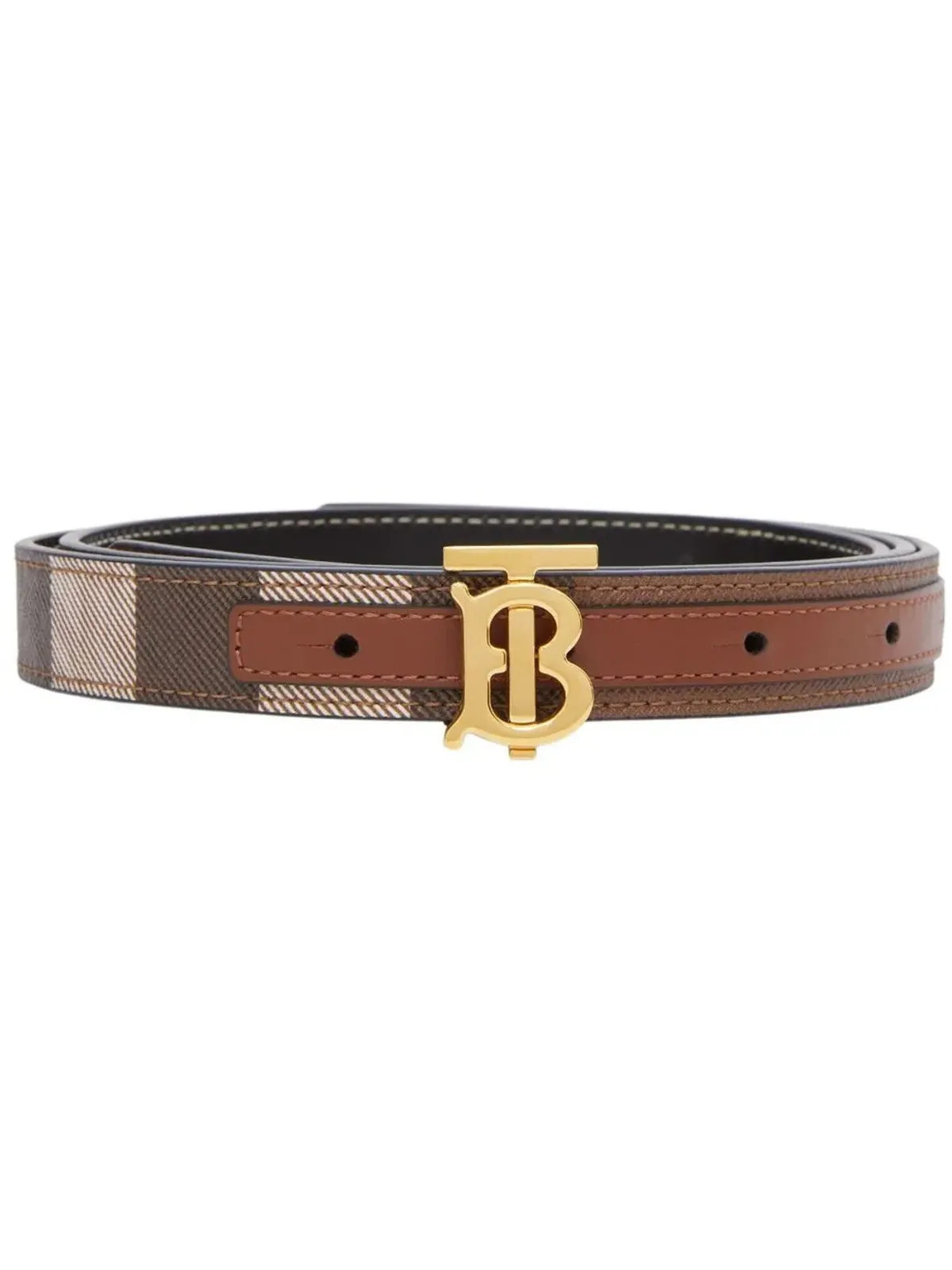 Burberry リバーシブル エグザジェレーテッド チェック ベルト - 画像1