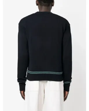 Marni ロゴ入りインターシャ コットン ジャンパー - サムネイル4