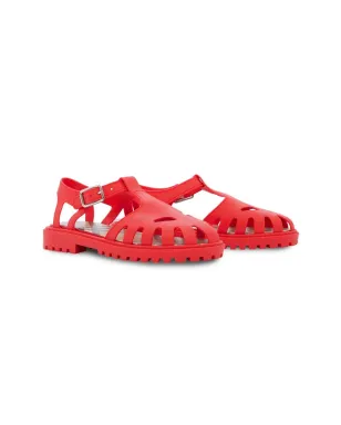 Burberry Kids Vintage Check-lined rubber sandals - Red - サムネイル1