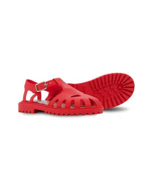 Burberry Kids Vintage Check-lined rubber sandals - Red - サムネイル2