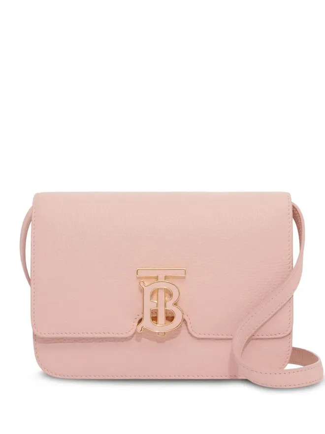 Burberry Burberry TBロゴプレート カーフレザー ショルダーバッグ ピンクの商品画像