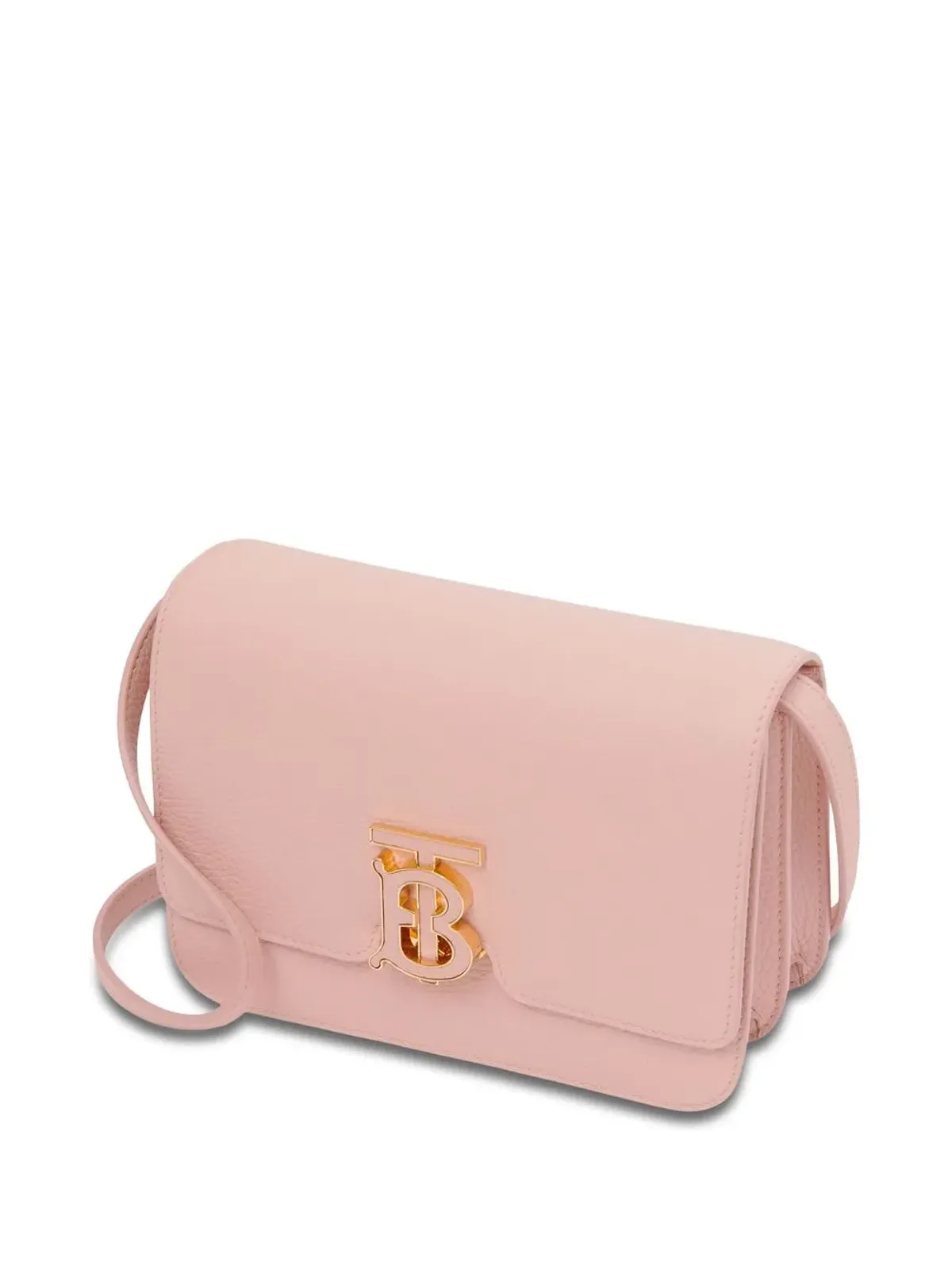 Burberry TBロゴプレート カーフレザー ショルダーバッグ ピンク - 画像3