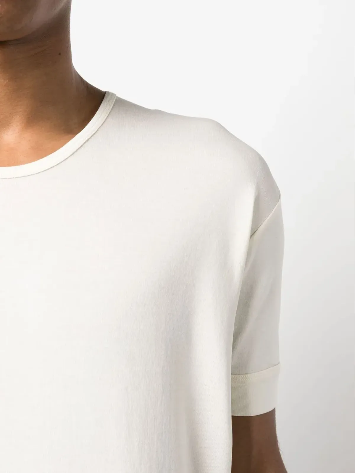 LEMAIRE クルーネック コットン Tシャツ - 画像5
