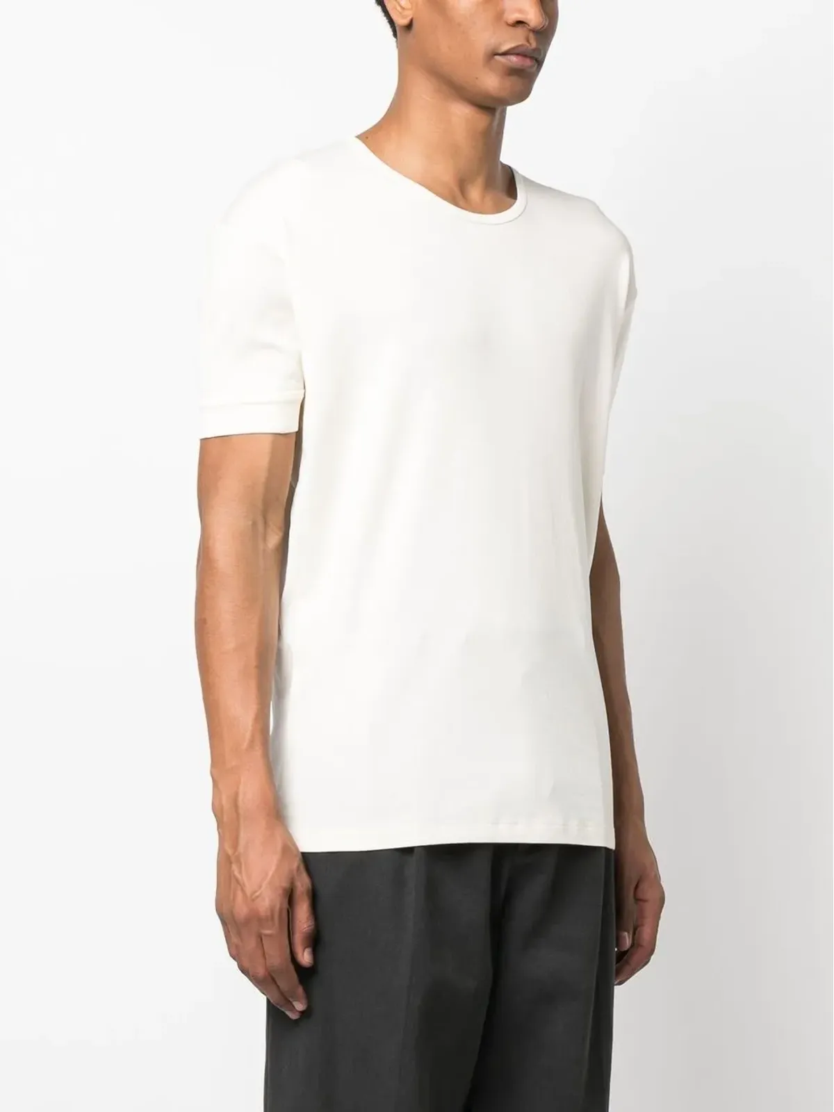 LEMAIRE クルーネック コットン Tシャツ - 画像3
