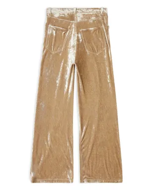 Balenciaga ベルベットのワイドレッグパンツ - サムネイル5