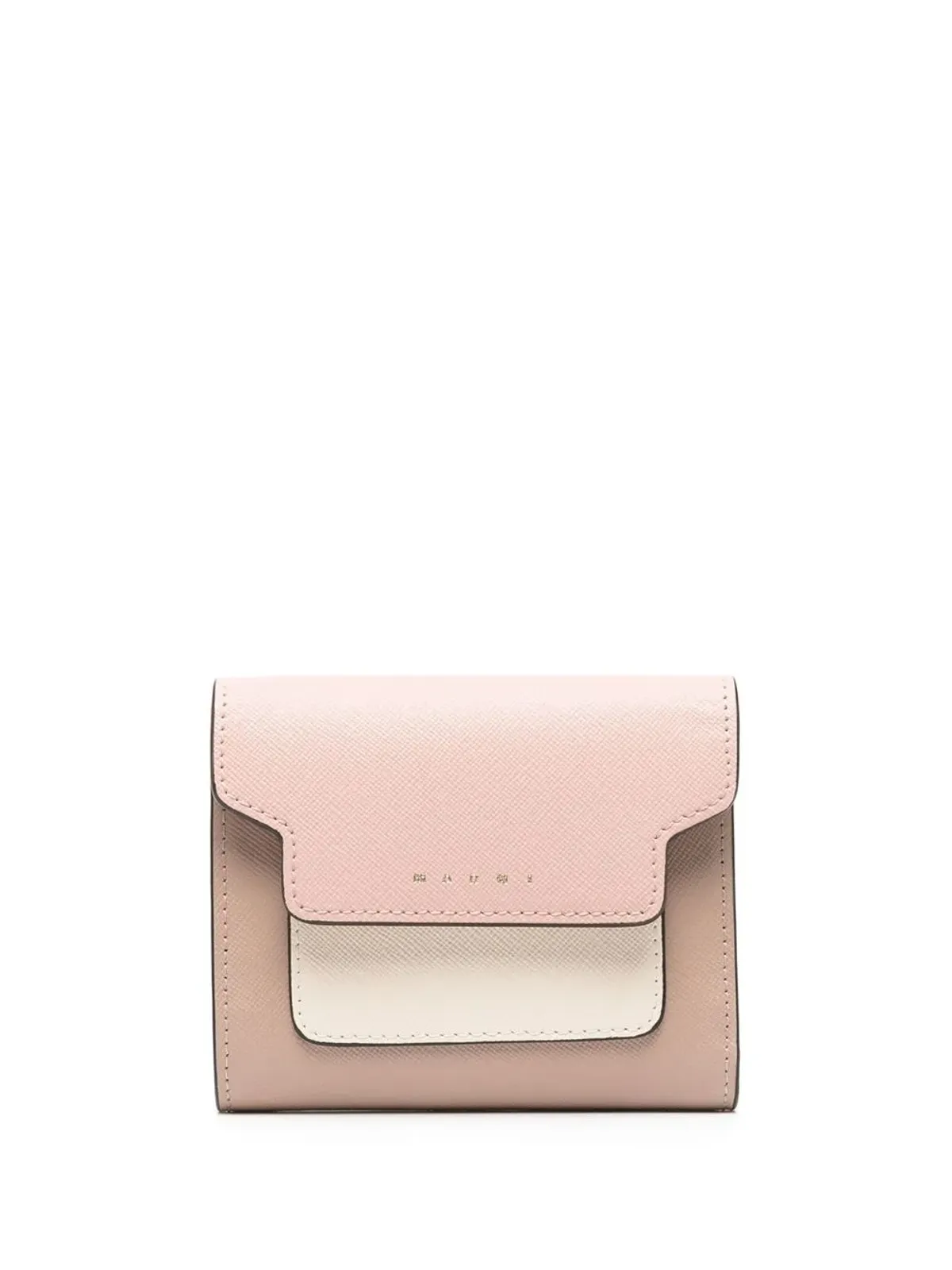 Marni カラー・ブロック レザー 財布 - ピンク - 画像1
