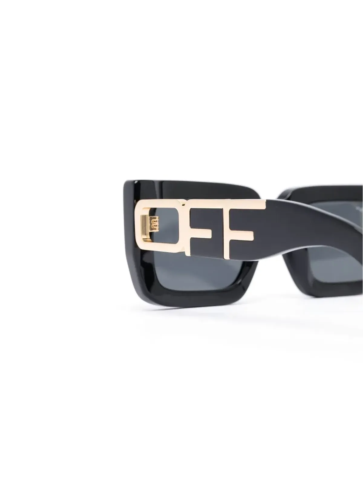 Off-White Eyewear Boston logo-plaque sunglasses - Black - 画像3