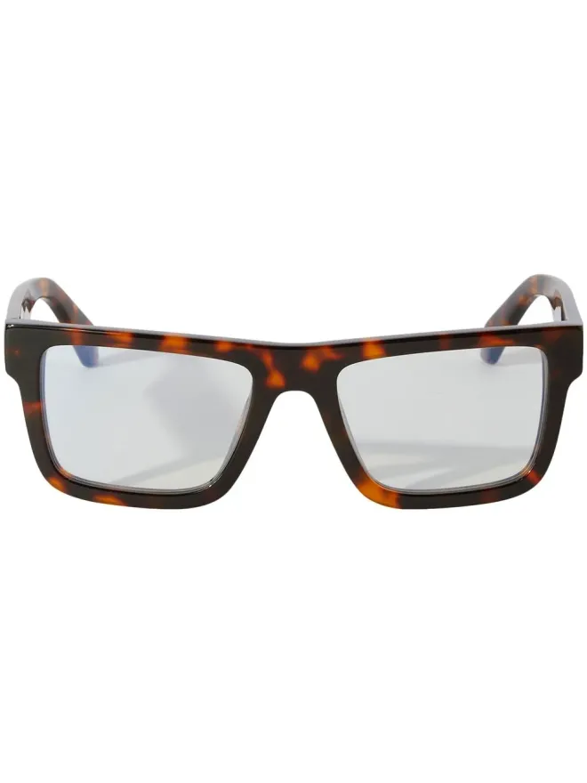 Off-White Eyewear Off-White Eyewear スクエアフレーム眼鏡 ブラウンの商品画像