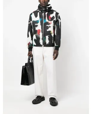 Alexander McQueen グラフィティプリント フード付きウィンドブレーカー - サムネイル2