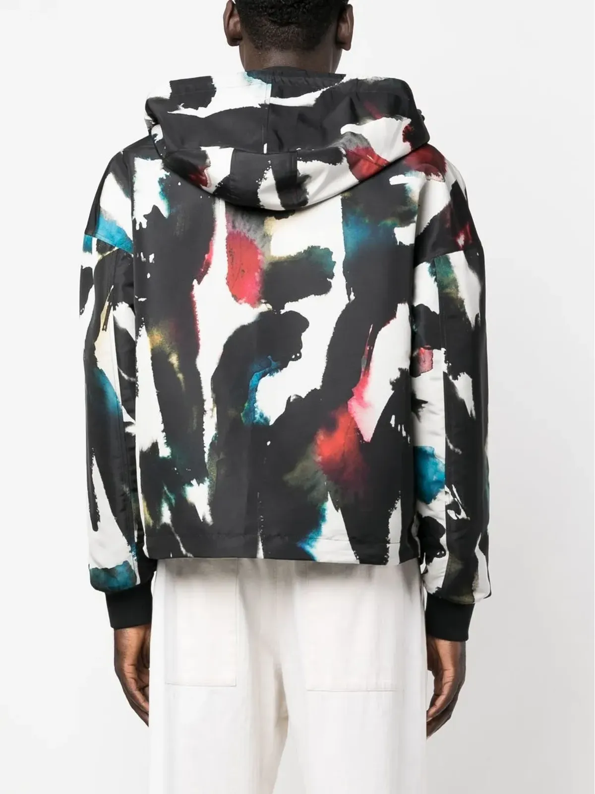 Alexander McQueen グラフィティプリント フード付きウィンドブレーカー - 画像4