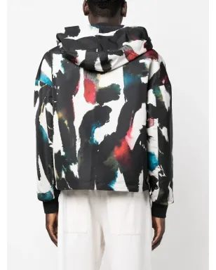 Alexander McQueen グラフィティプリント フード付きウィンドブレーカー - サムネイル4