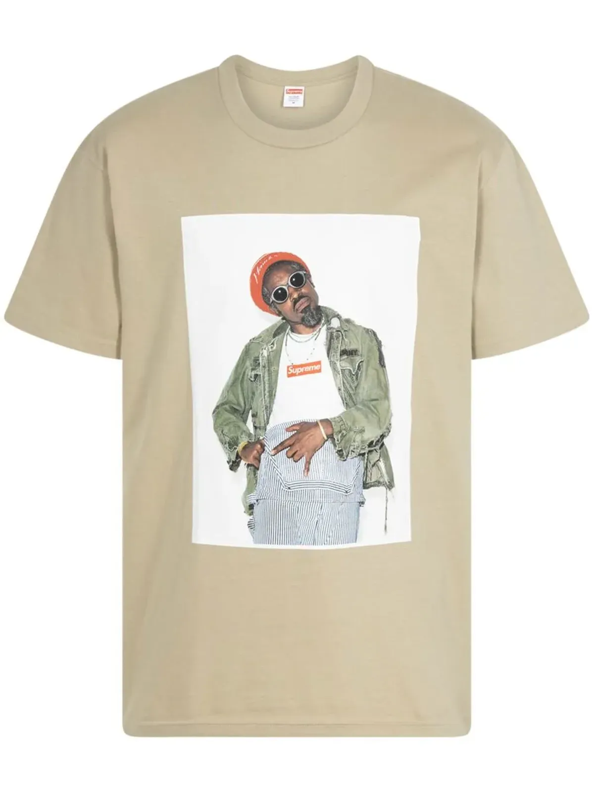 Supreme アンドレ3000写真プリントTシャツ - ベージュ系 - 画像1