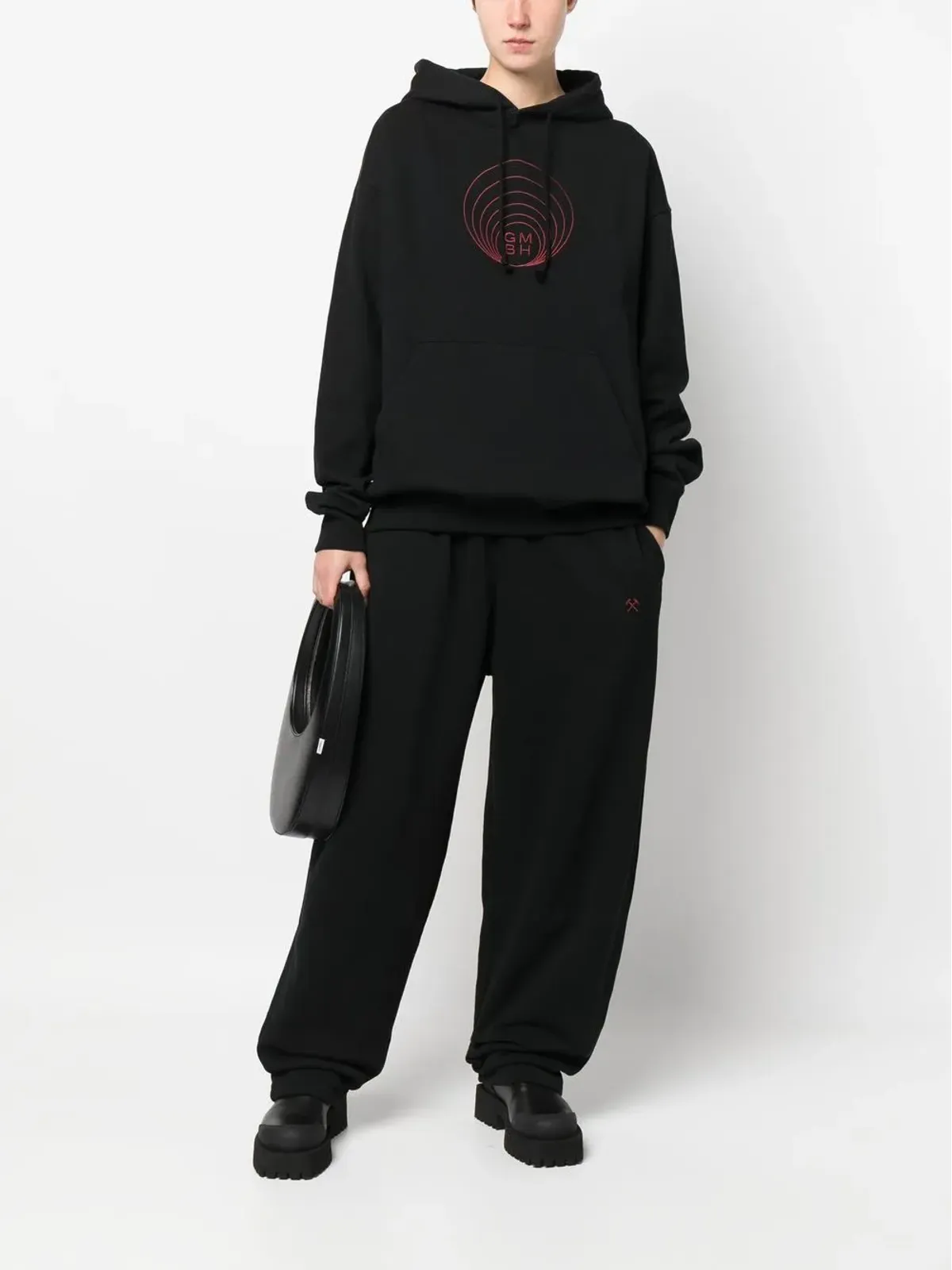 GmbH 刺繍ロゴディテール フーディ - 画像3