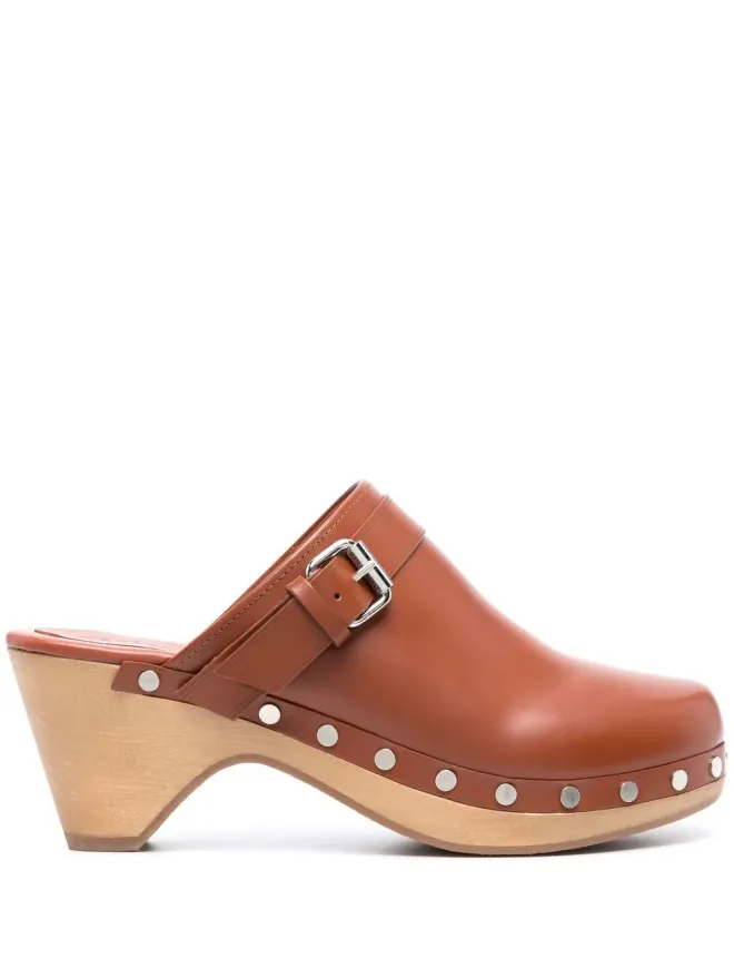 Isabel Marant ISABEL MARANT ティティア レザー クロッグの商品画像
