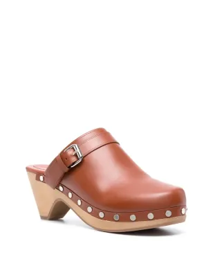 ISABEL MARANT ティティア レザー クロッグ - サムネイル2