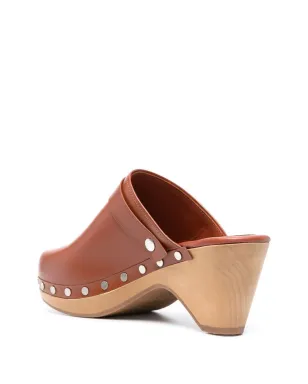 ISABEL MARANT ティティア レザー クロッグ - サムネイル3