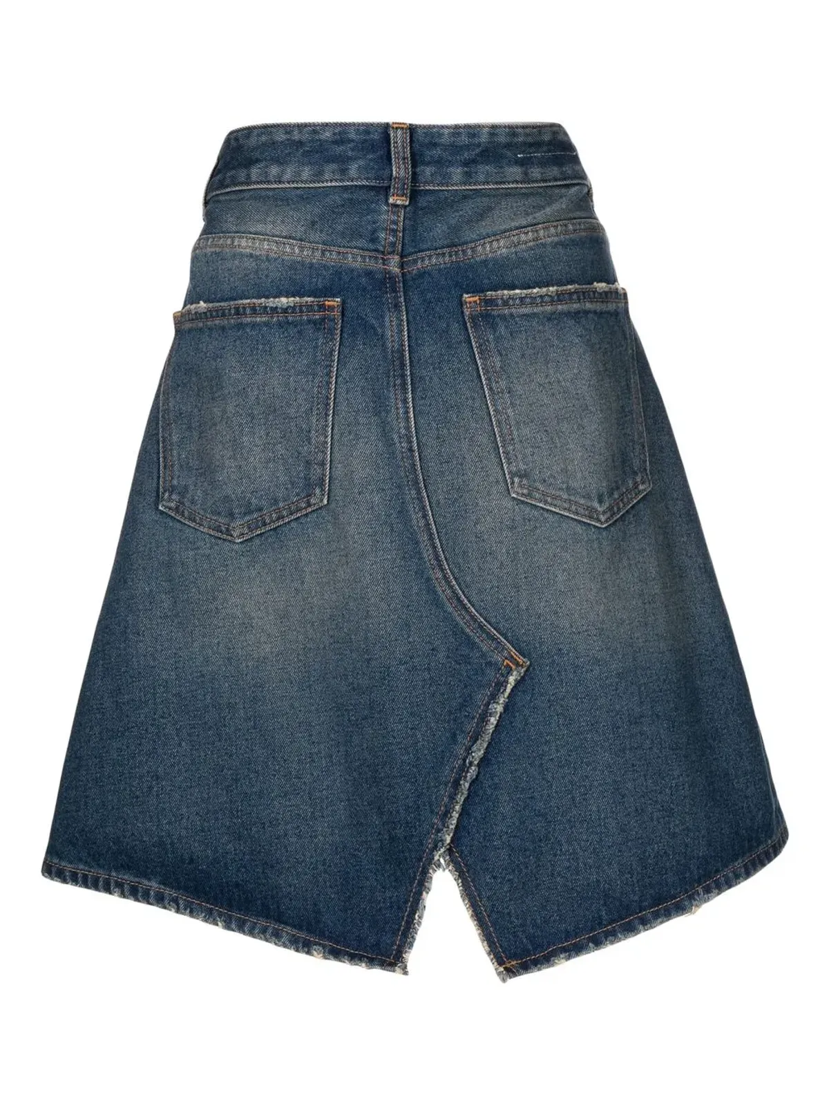 MM6 Maison Margiela ダメージデニムスカート - 画像2