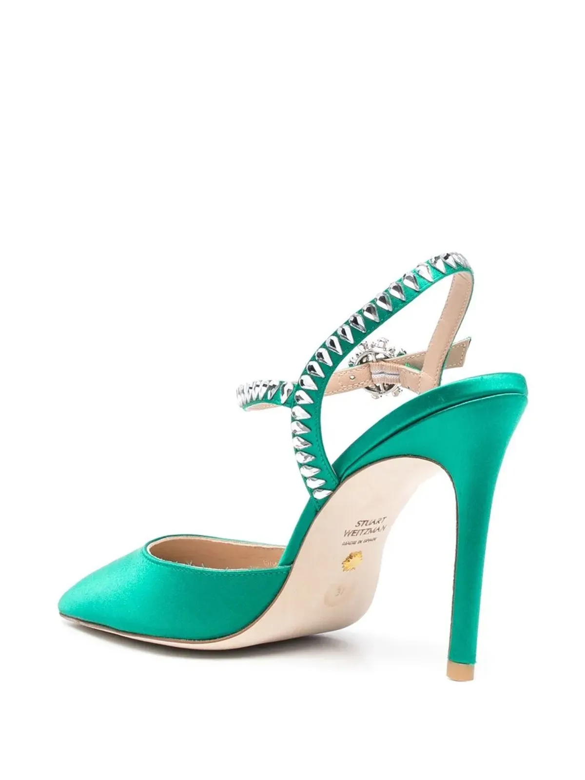Stuart Weitzman Gemcut アンクルストラップパンプス - グリーン - 画像3