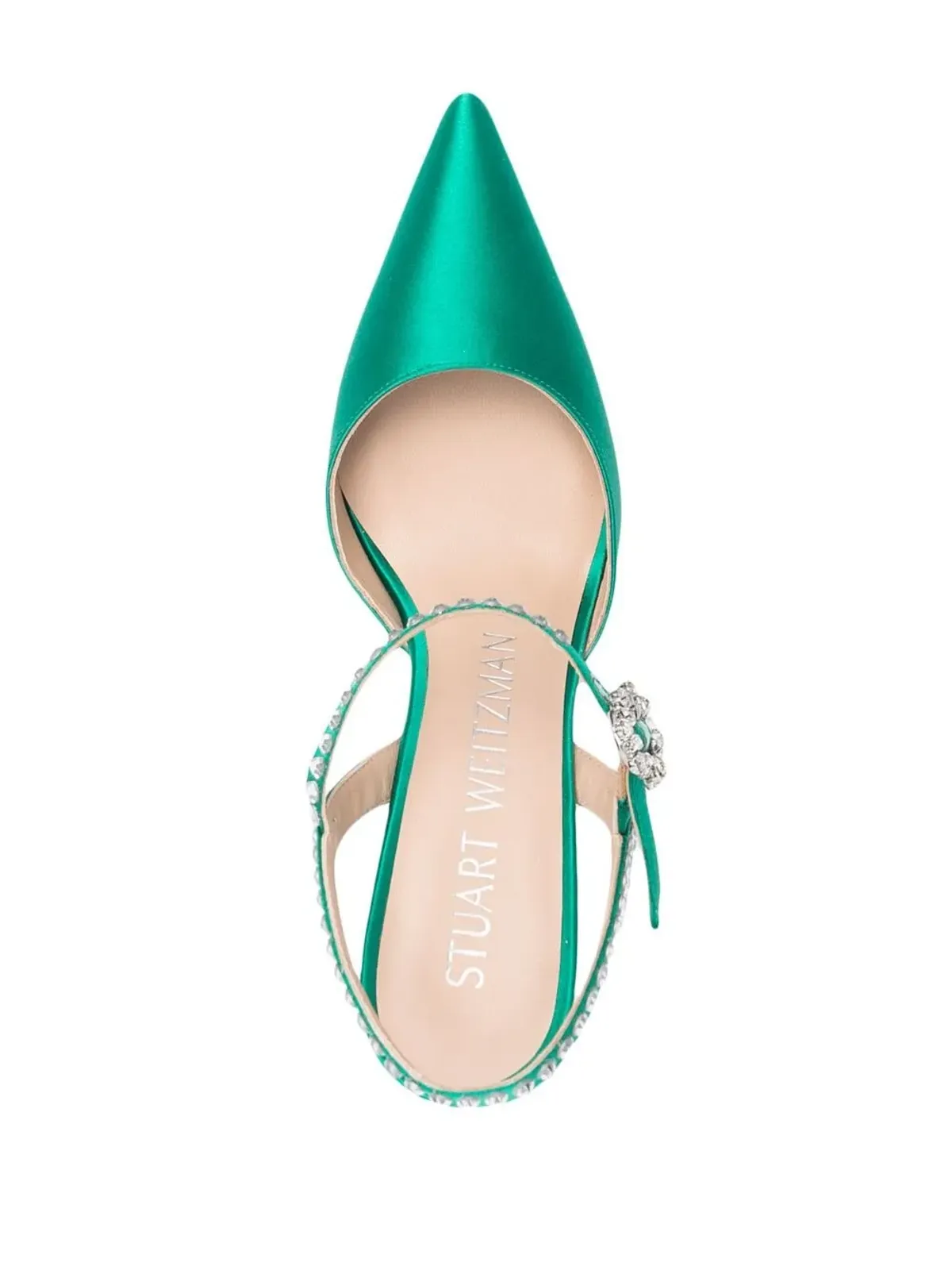 Stuart Weitzman Gemcut アンクルストラップパンプス - グリーン - 画像4